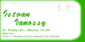 istvan vamossy business card